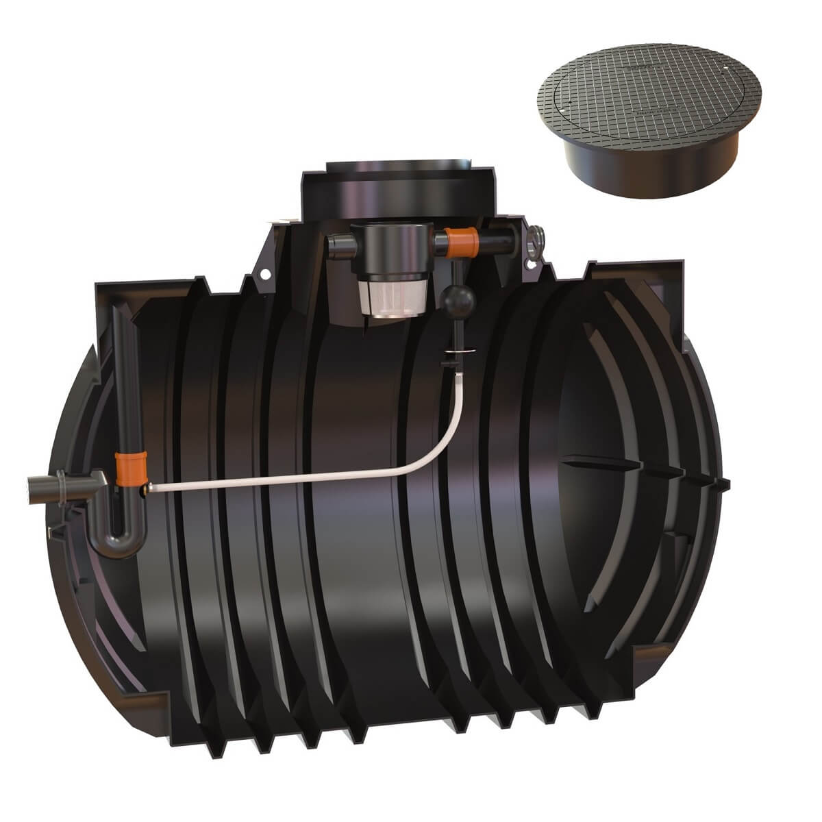 Retentionszisterne 7000L Atlantis RV 2450L mit Abdeckung