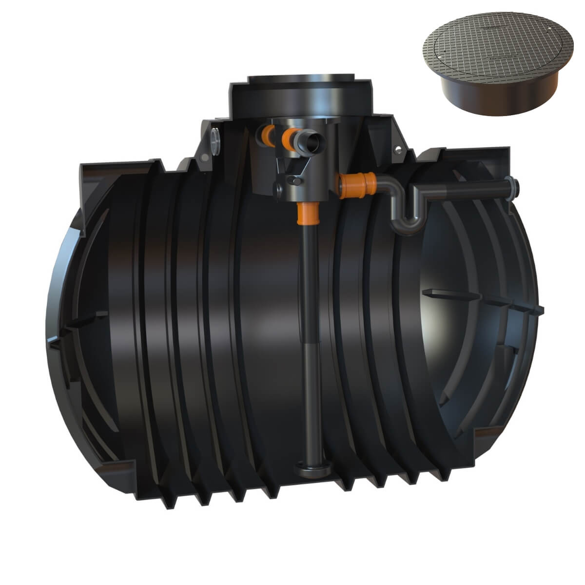 Hauszisterne 7000L Premium Atlantis Volumenfilter mit Abdeckung