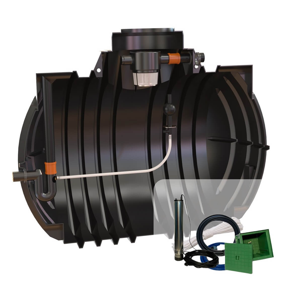 Retentionszisterne 7000L Atlantis RV 3800L mit Zisternenpumpe