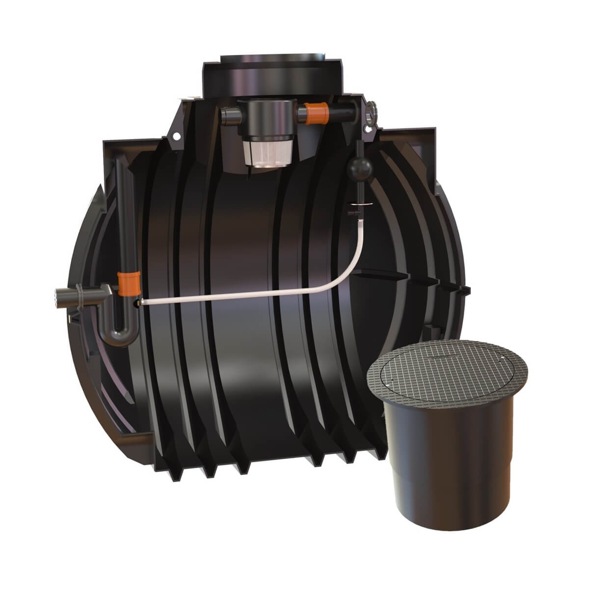 Retentionszisterne 5300L Atlantis RV2000L mit PKW-LKW-Abdeckung