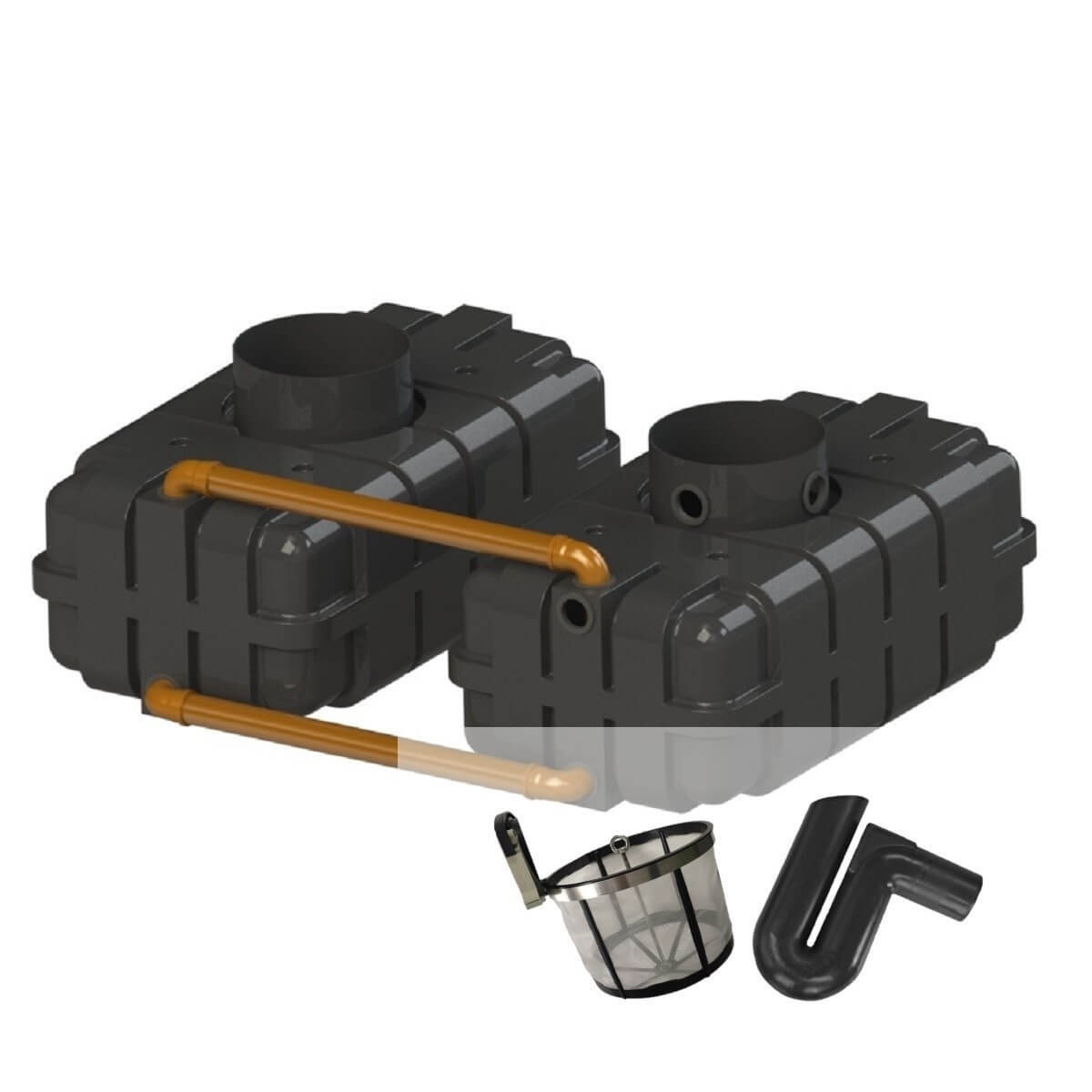 Gartenzisterne Flachtank 3400L DUO Gartenanlage