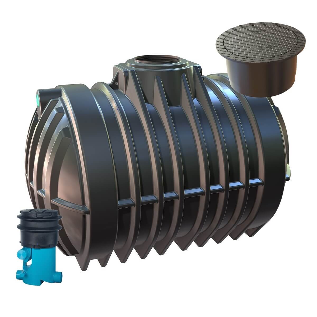 Zisterne 12500L Hausanlage VF1 Big Atlantis mit Segment-Abdeckung