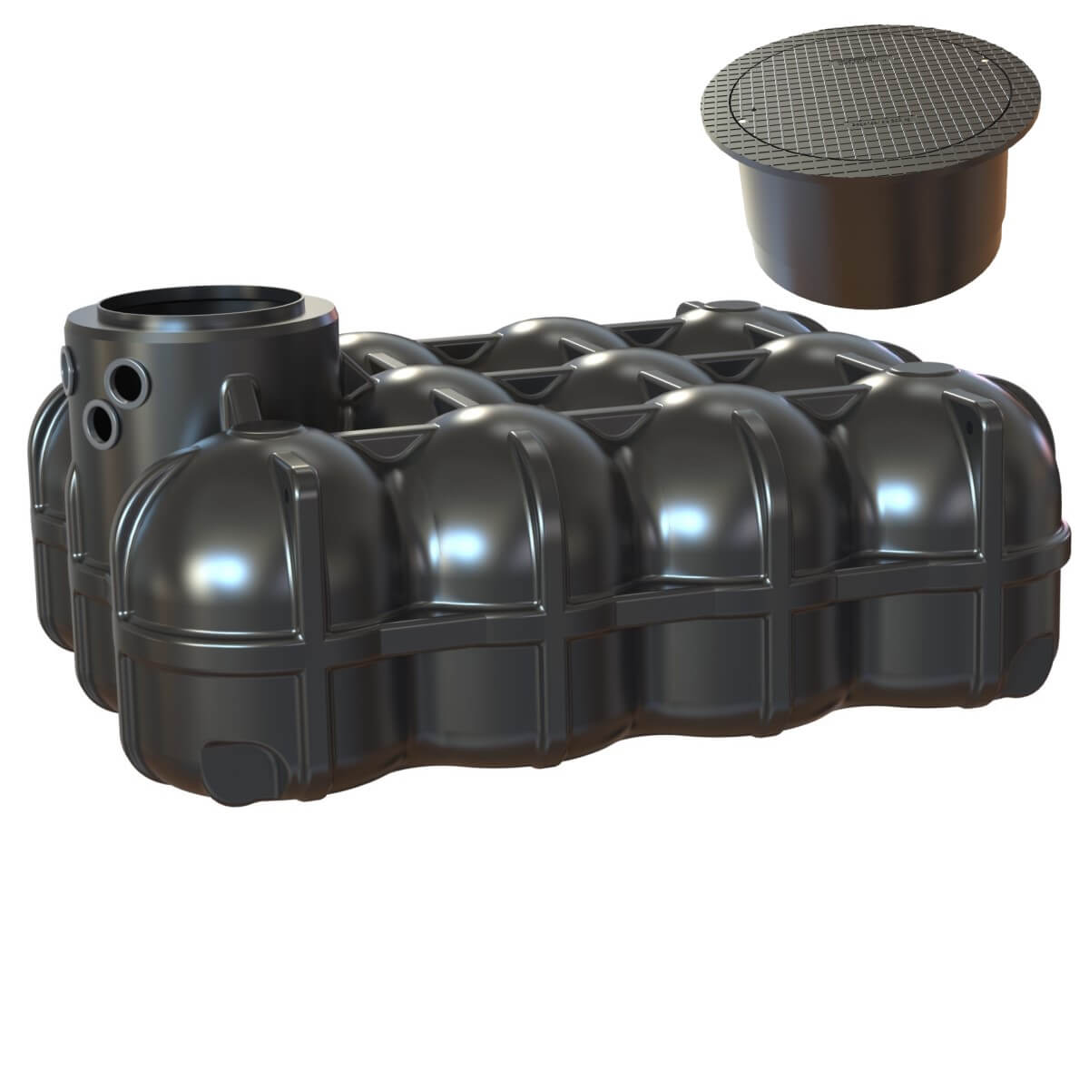 Flachtank 5000L Zisterne Hudson mit PKW-Abdeckung