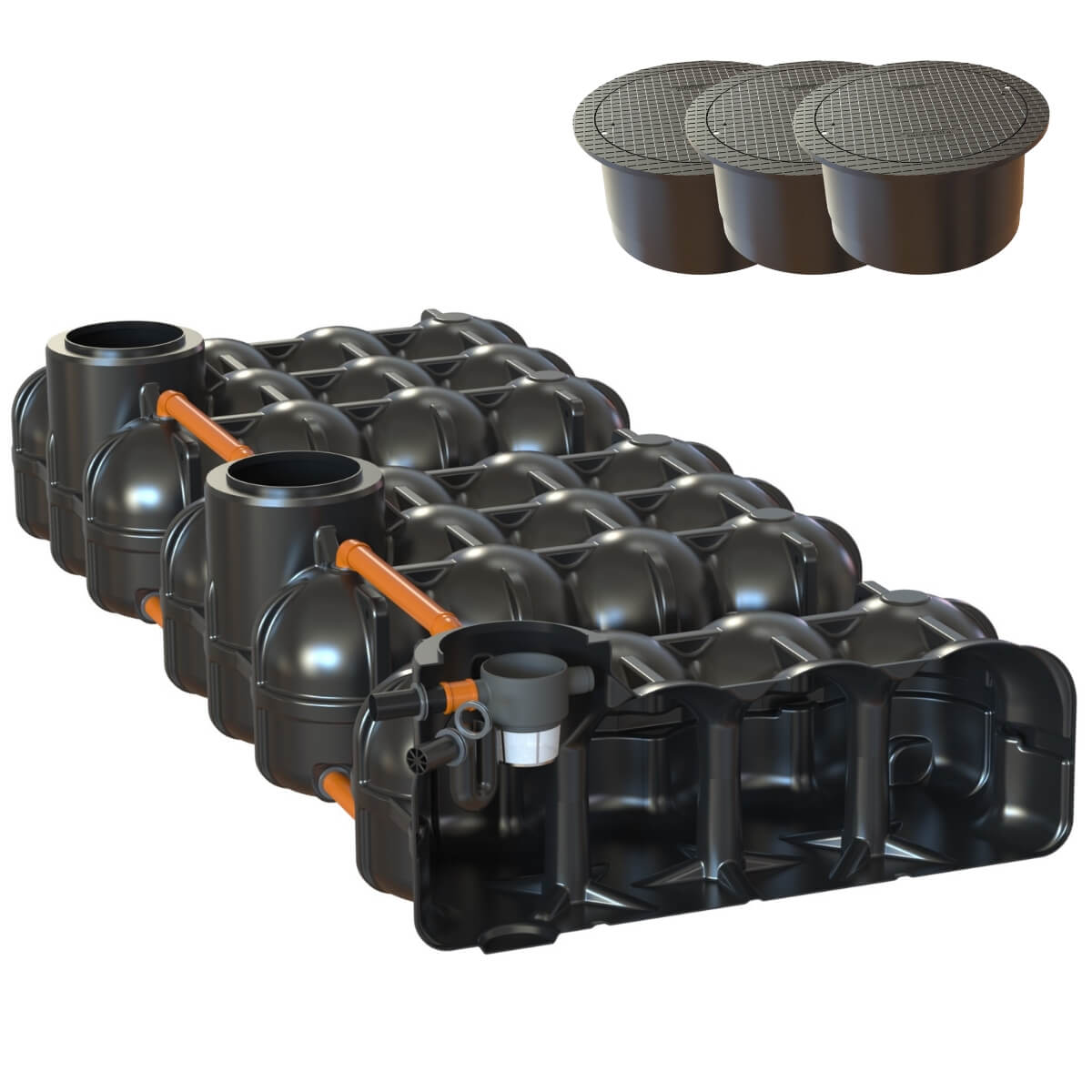 Flachtank 15000 Hudson Gartenanlage Pumpensumpf mit PKW-Abdeckung