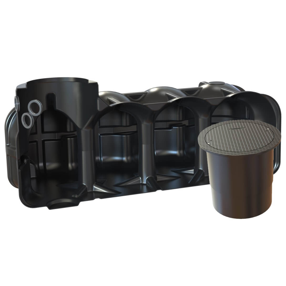 Flachtank 5000L Zisterne Hudson Pumpensumpf mit PKW-Dom