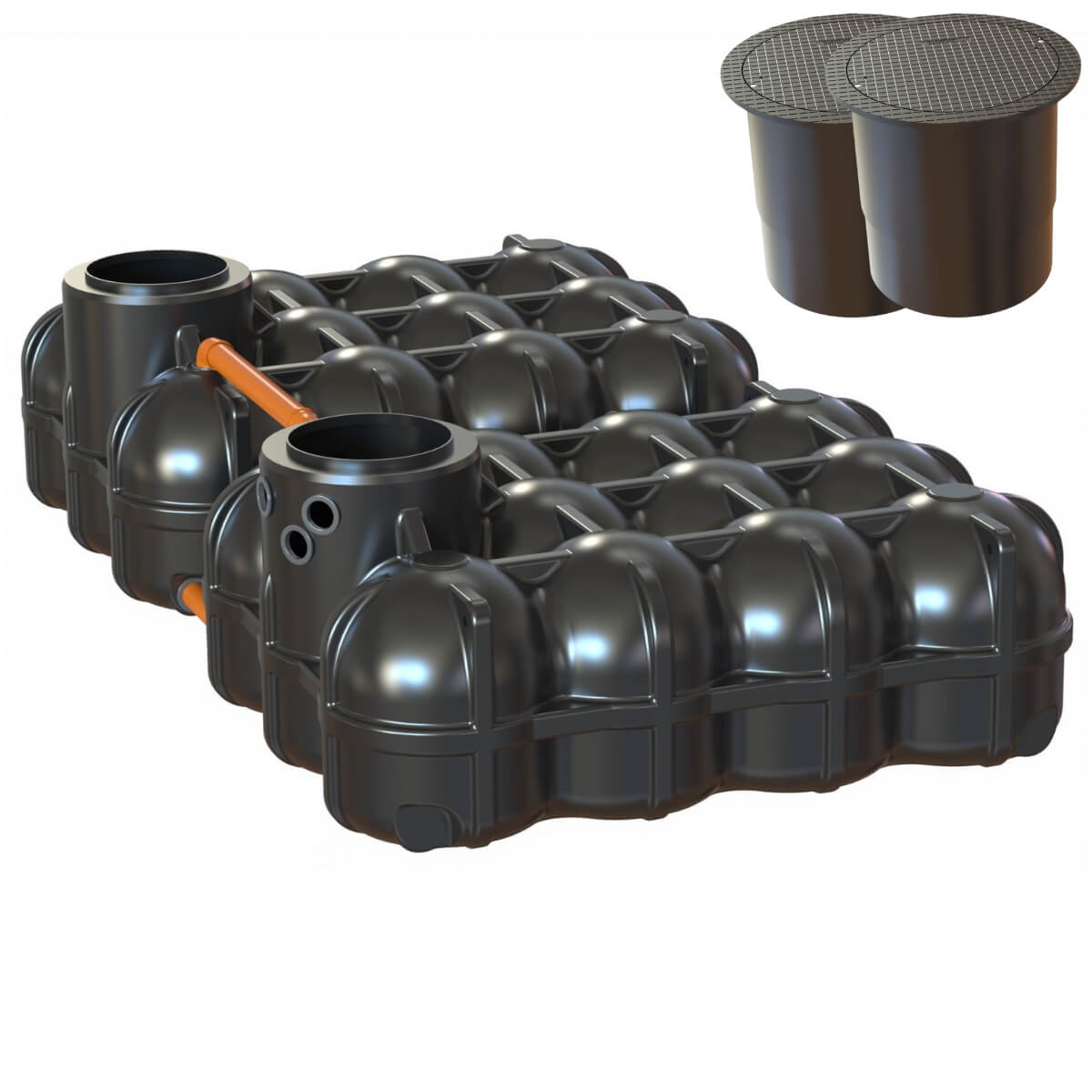 Flachtank 10000 Liter Hudson mit PKW-Dom