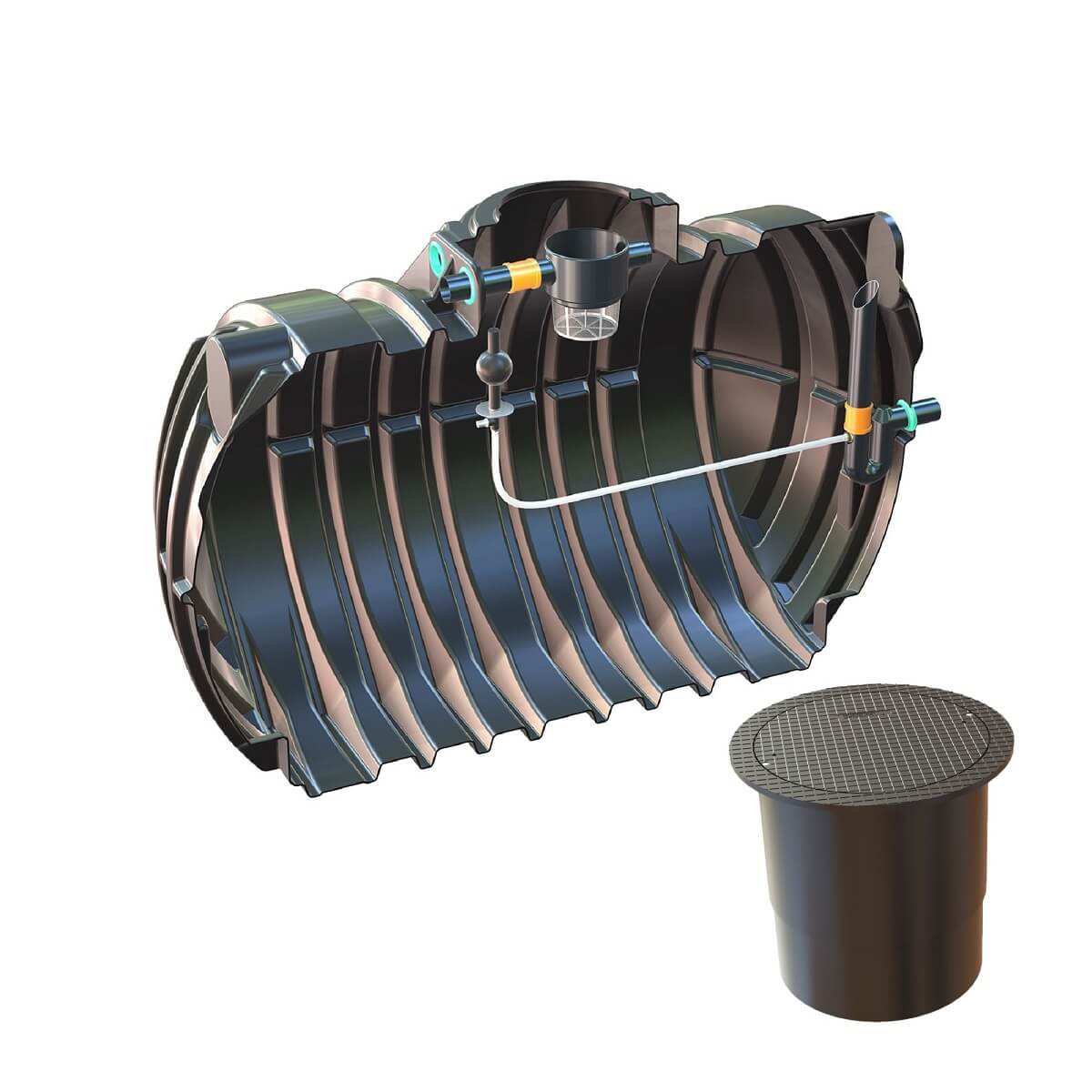 Retentionszisterne 12500L Retention 5000L Big Atlantis mit PKW-Abdeckung