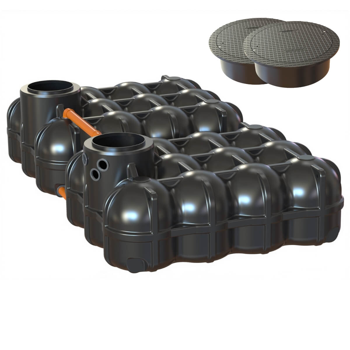 Flachtank 10000 Liter Hudson mit Abdeckung