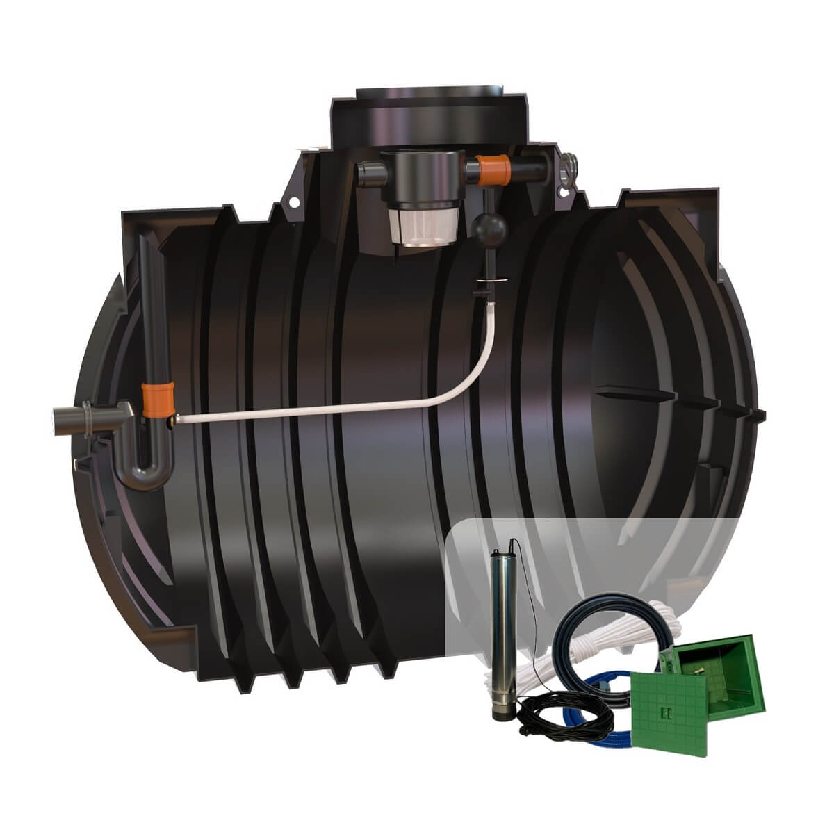 Retentionszisterne 7000L Atlantis RV 2450L mit Zisternenpumpe