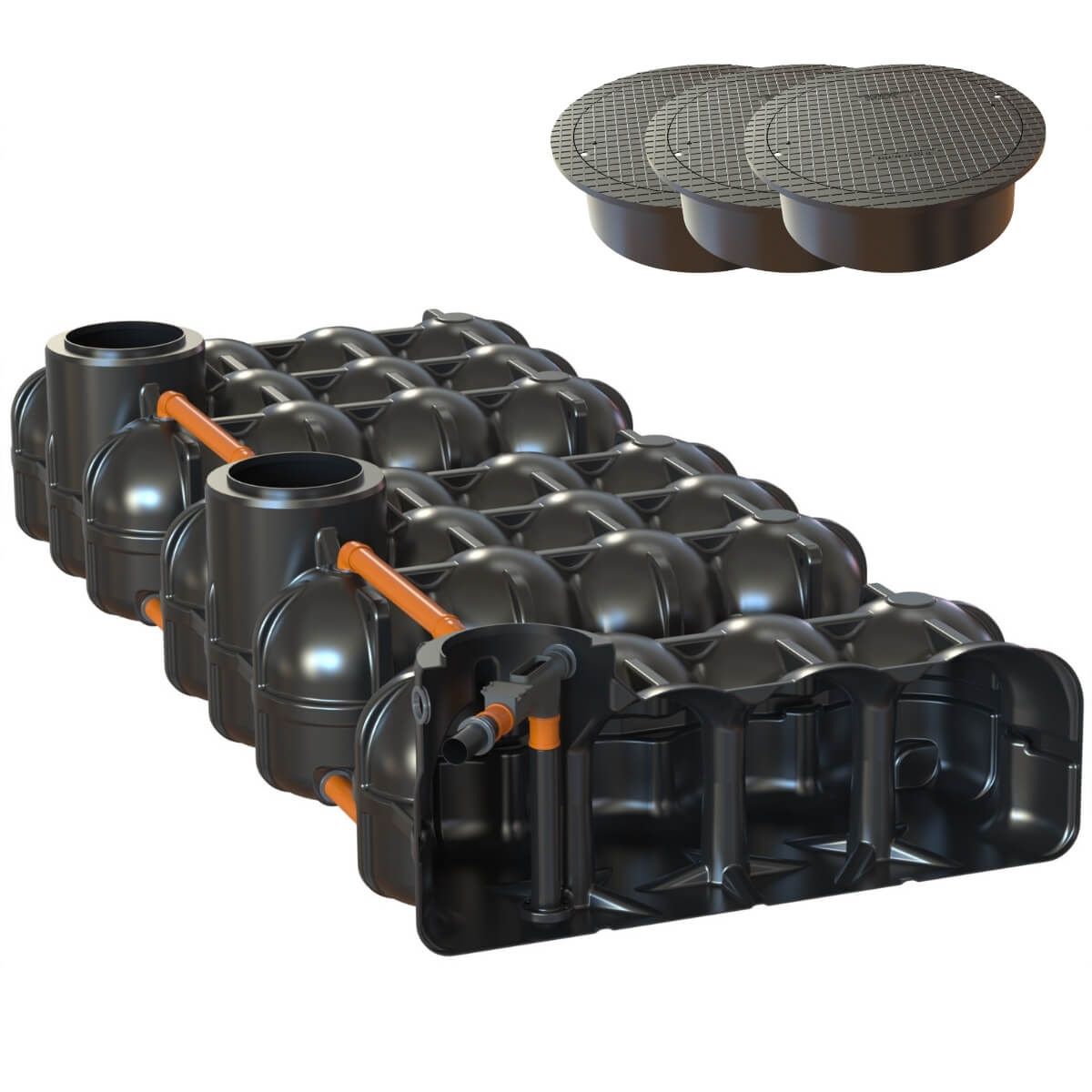 Flachtank Hudson 15000 Liter Hausanlage mit Abdeckung