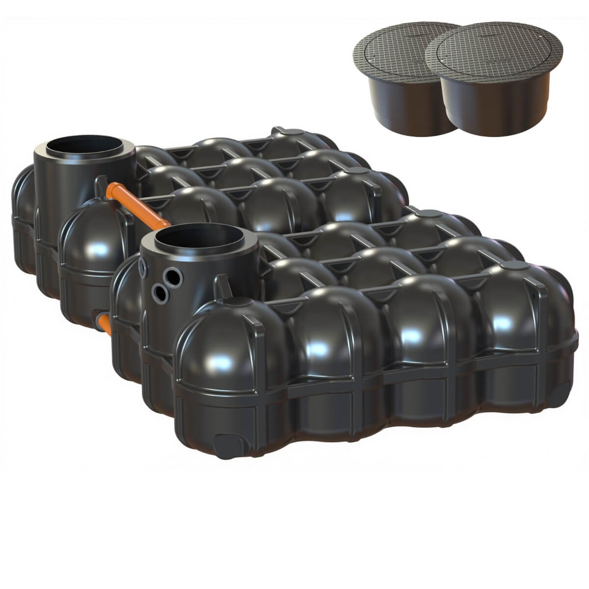 Flachtank 10000 Liter Hudson mit PKW-Abdeckung