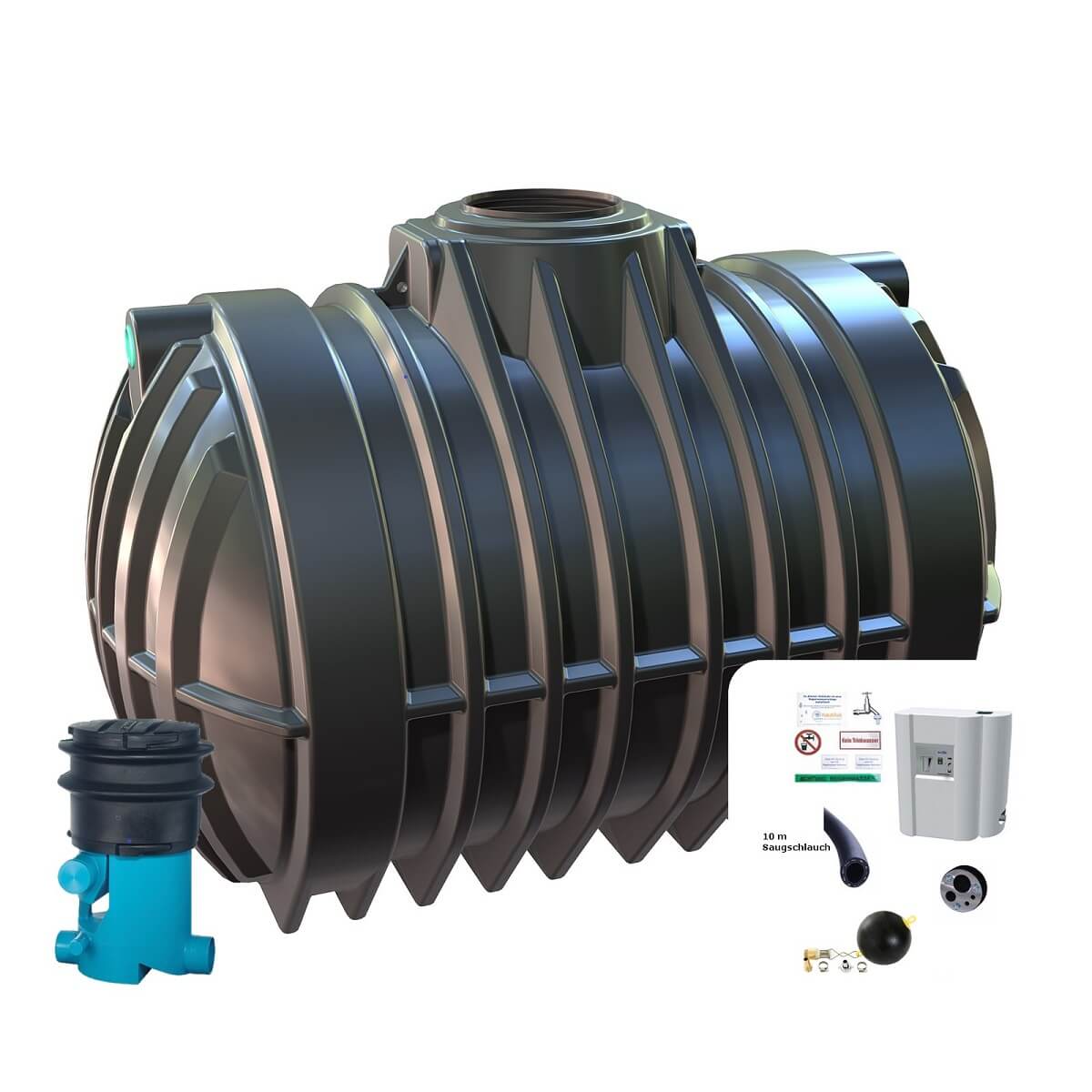 Zisterne 12500L Hausanlage VF1 Big Atlantis mit Hauswasserwerk