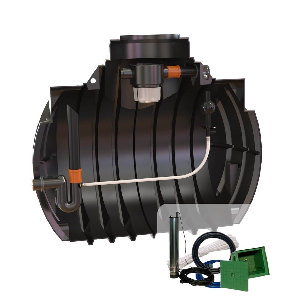 Retentionszisterne 4000L Atlantis mit Zisternenpumpe