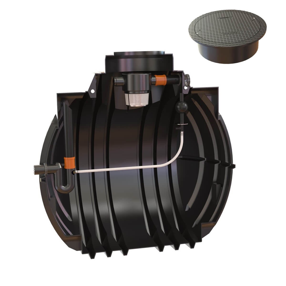 Retentionszisterne 5300L Atlantis RV2000L mit Abdeckung