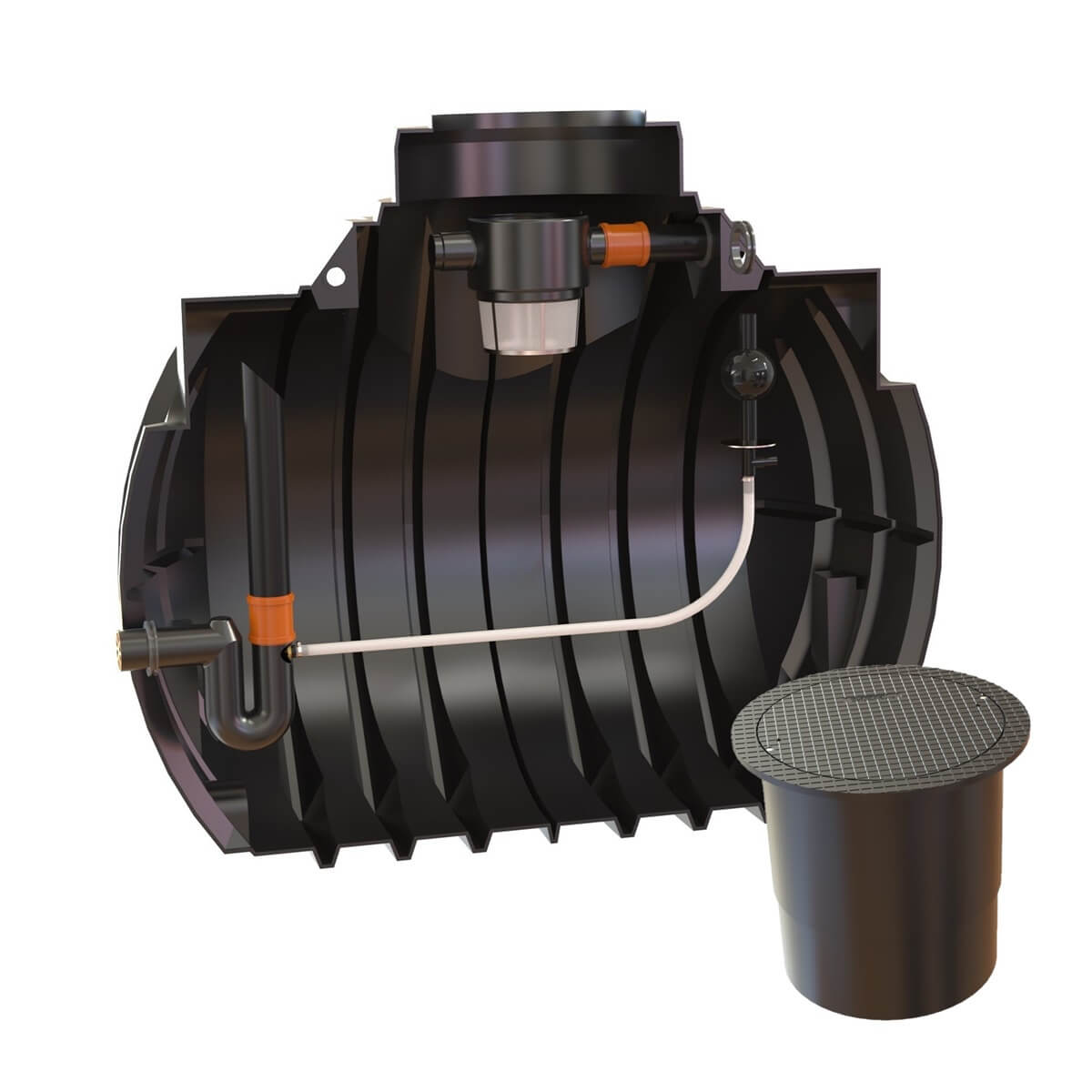 Retentionszisterne 4000L Atlantis mit PKW-LKW-Abdeckung