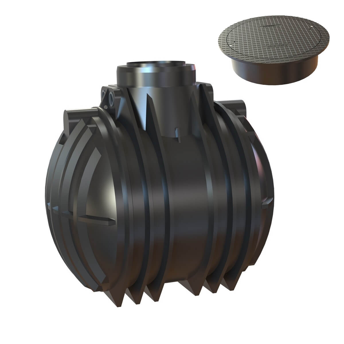 Zisterne 5300L Atlantis Premium mit Abdeckung