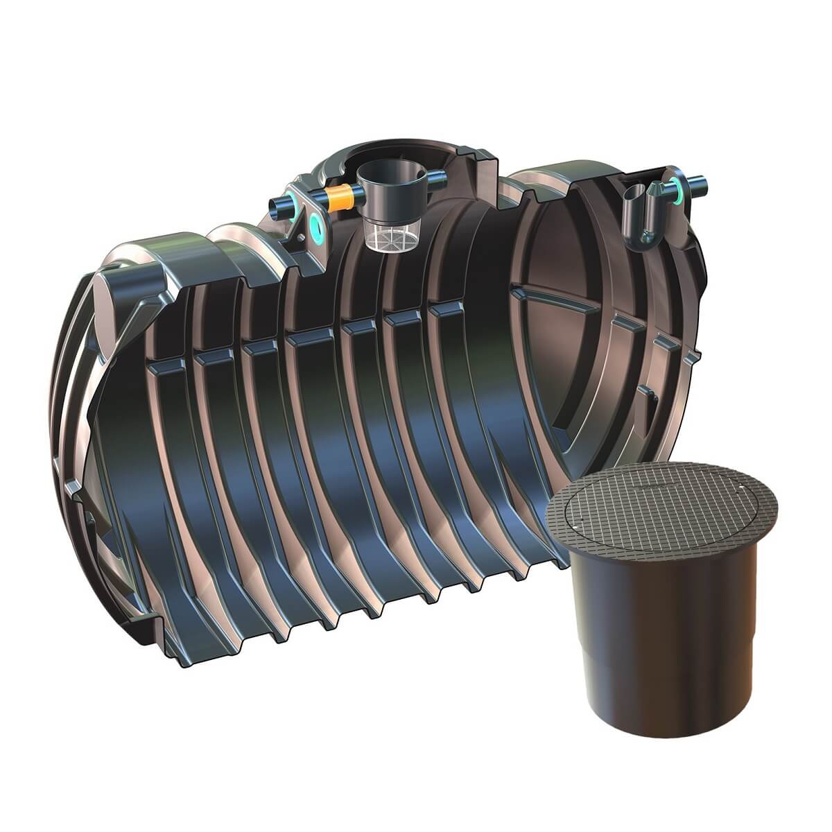 Gartenzisterne 12500L Big Atlantis mit PKW-Abdeckung