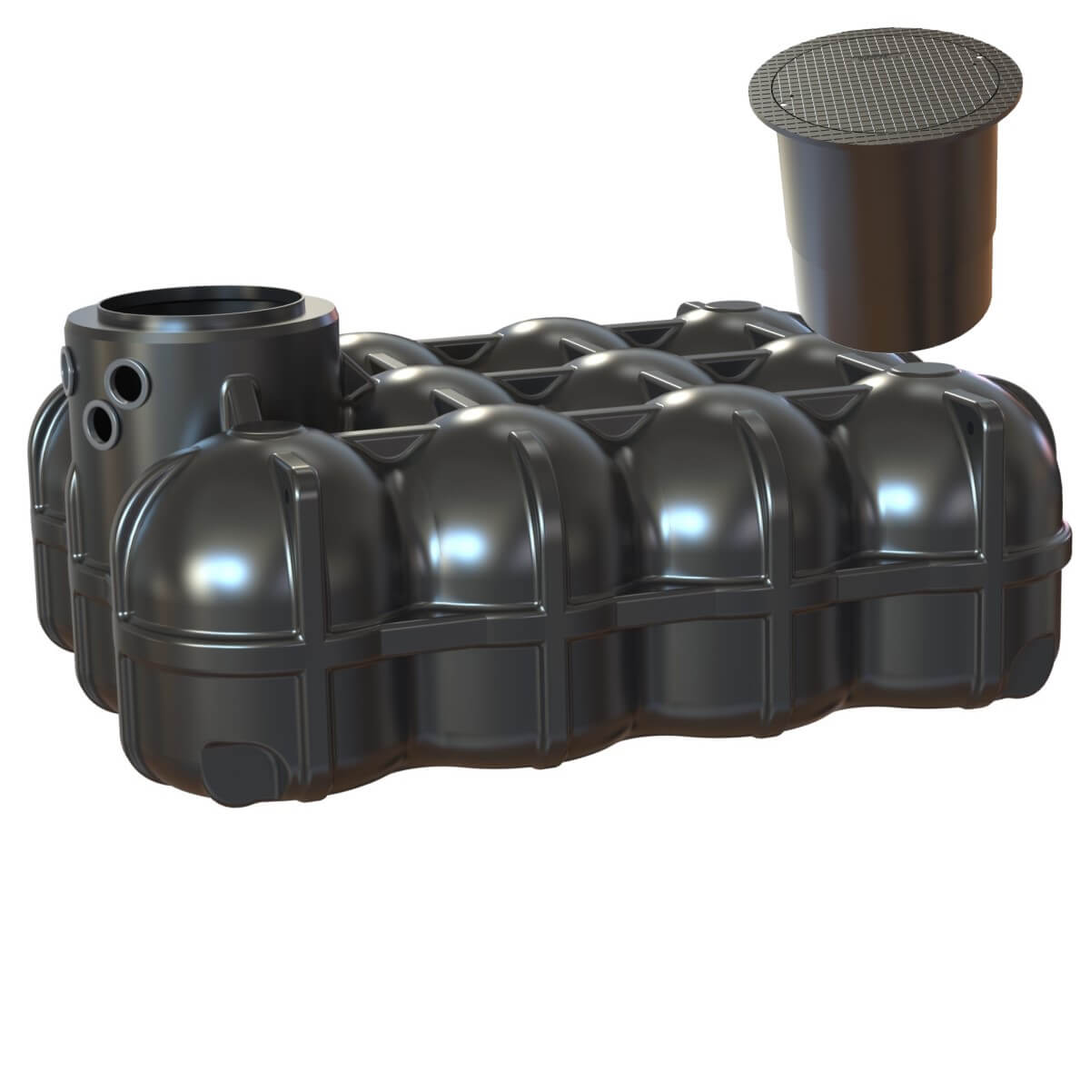 Flachtank 5000L Zisterne Hudson mit PKW-Dom