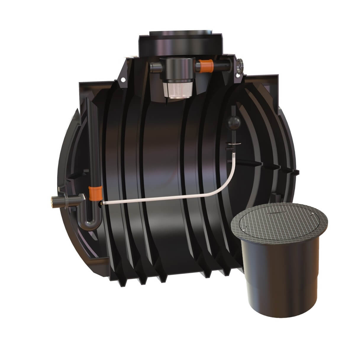 Retentionszisterne 5300L Atlantis RV3000L mit PKW-LKW-Abdeckung