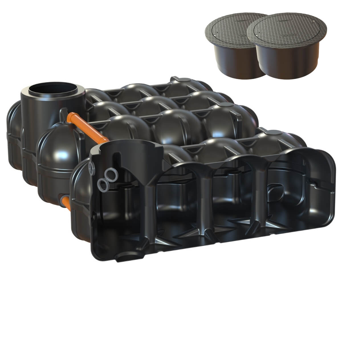 Flachtank 10000 Liter Hudson mit PKW-Abdeckung