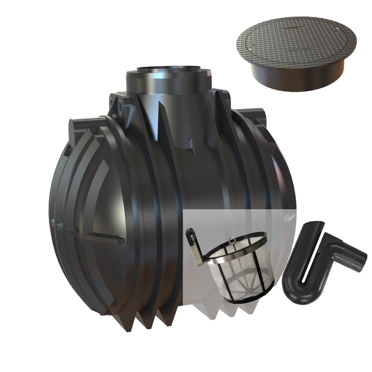 Zisterne 5300L Atlantis Gartenanlage mit Abdeckung