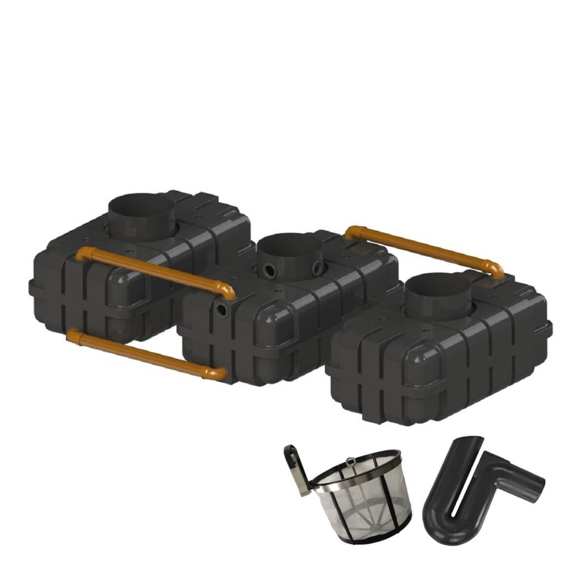 Gartenzisterne Flachtank 5100L TRIO Gartenanlage