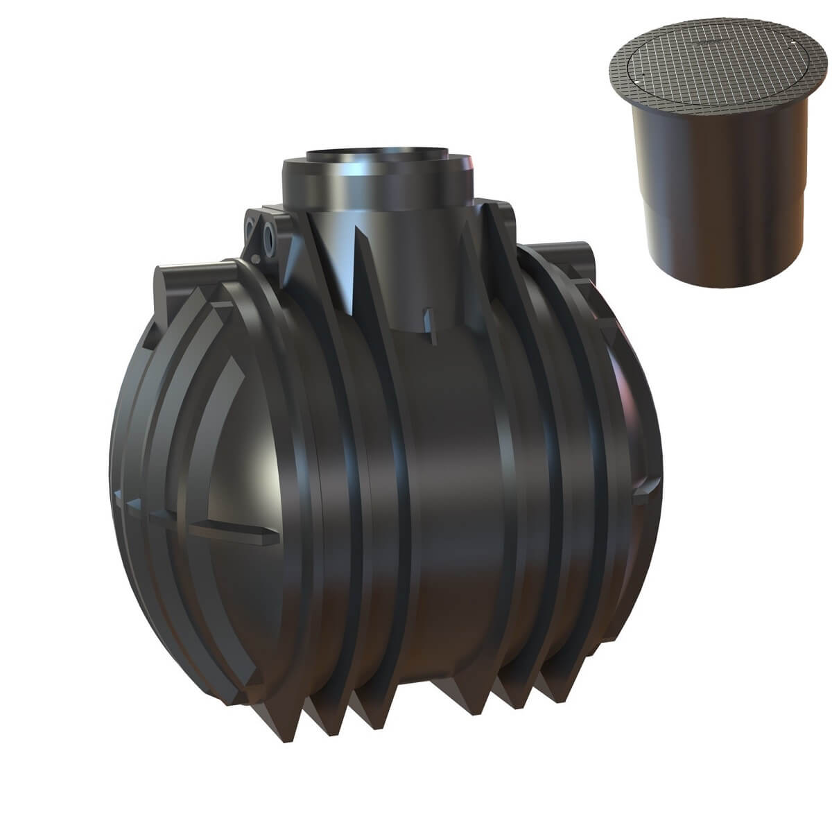 Zisterne 5300L Atlantis Premium mit PKW-LKW-Abdeckung