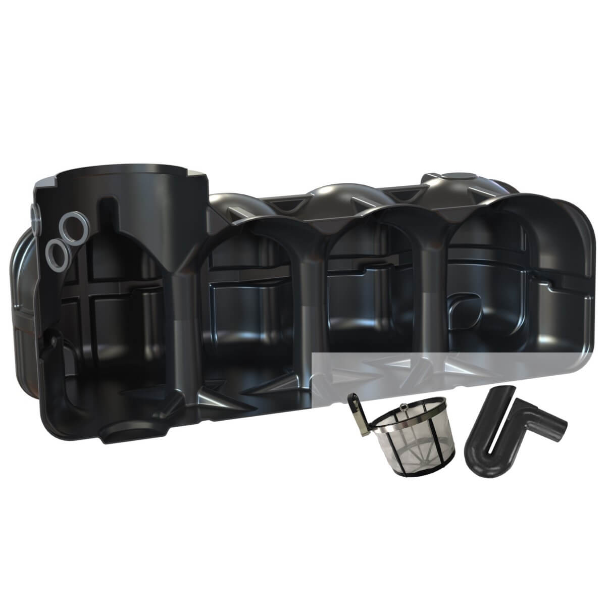 Flachtank 5000L Zisterne Hudson Pumpensumpf Filterset