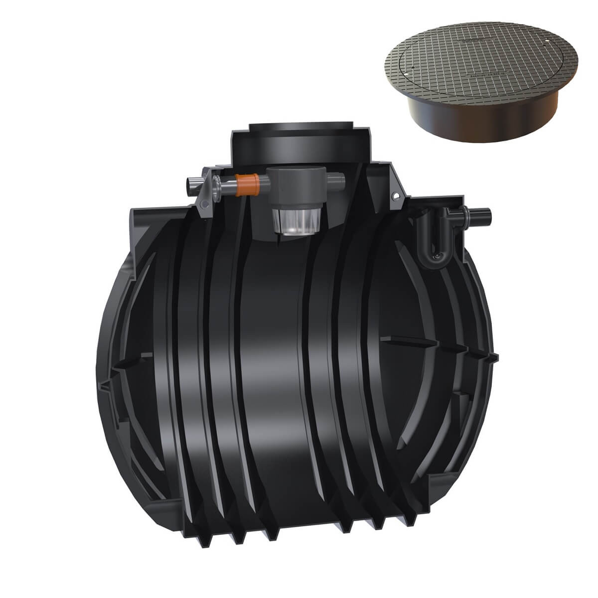 Gartenzisterne 5300L Atlantis Premium mit Abdeckung