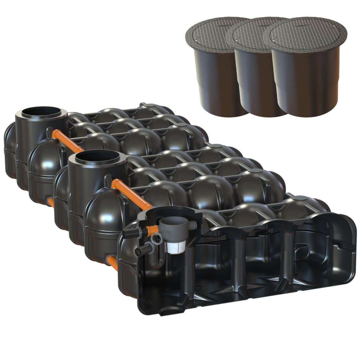 Flachtank 15000 Hudson Gartenanlage Pumpensumpf mit PKW-Dom