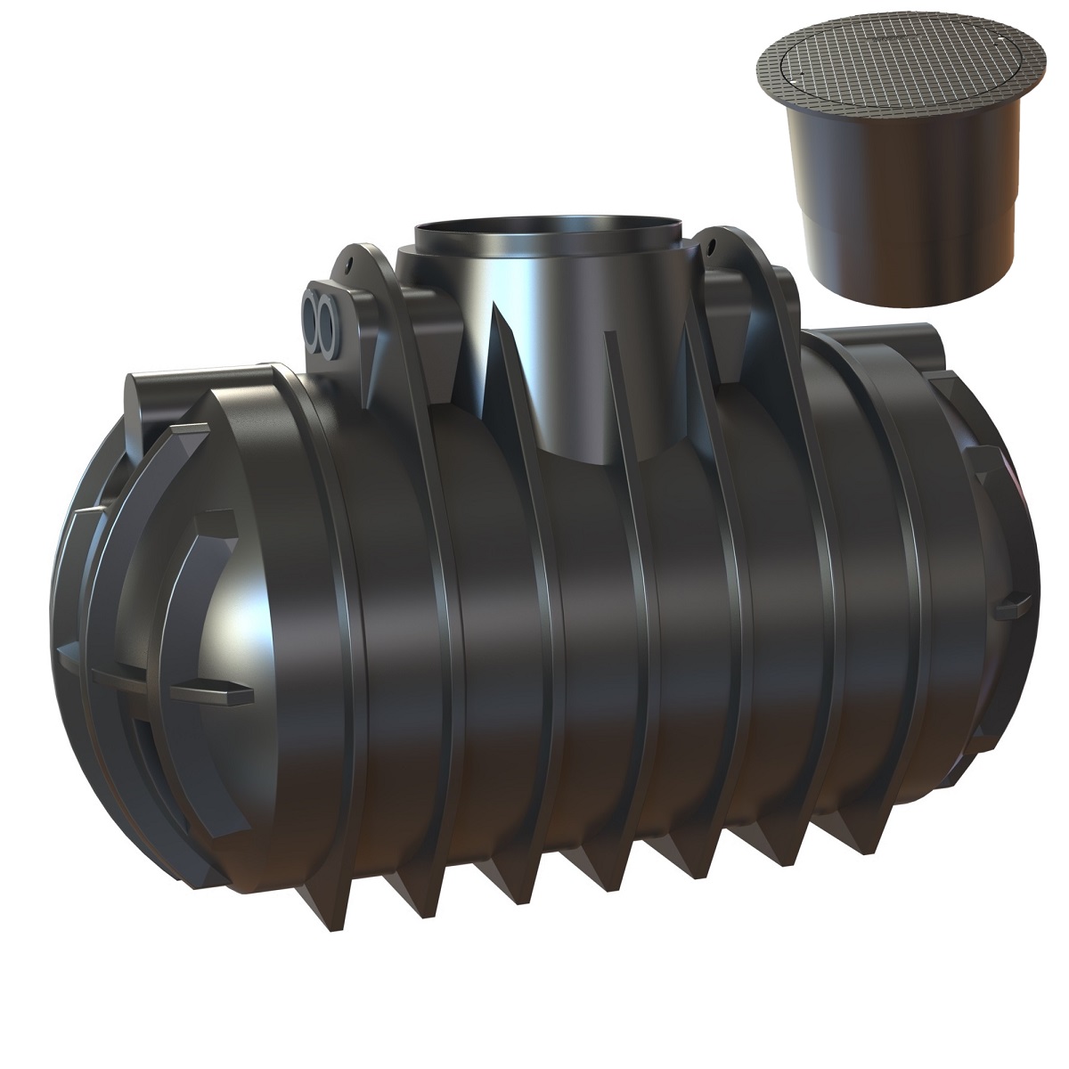 Zisterne 2200L Atlantis mit PKW-LKW Abdeckung