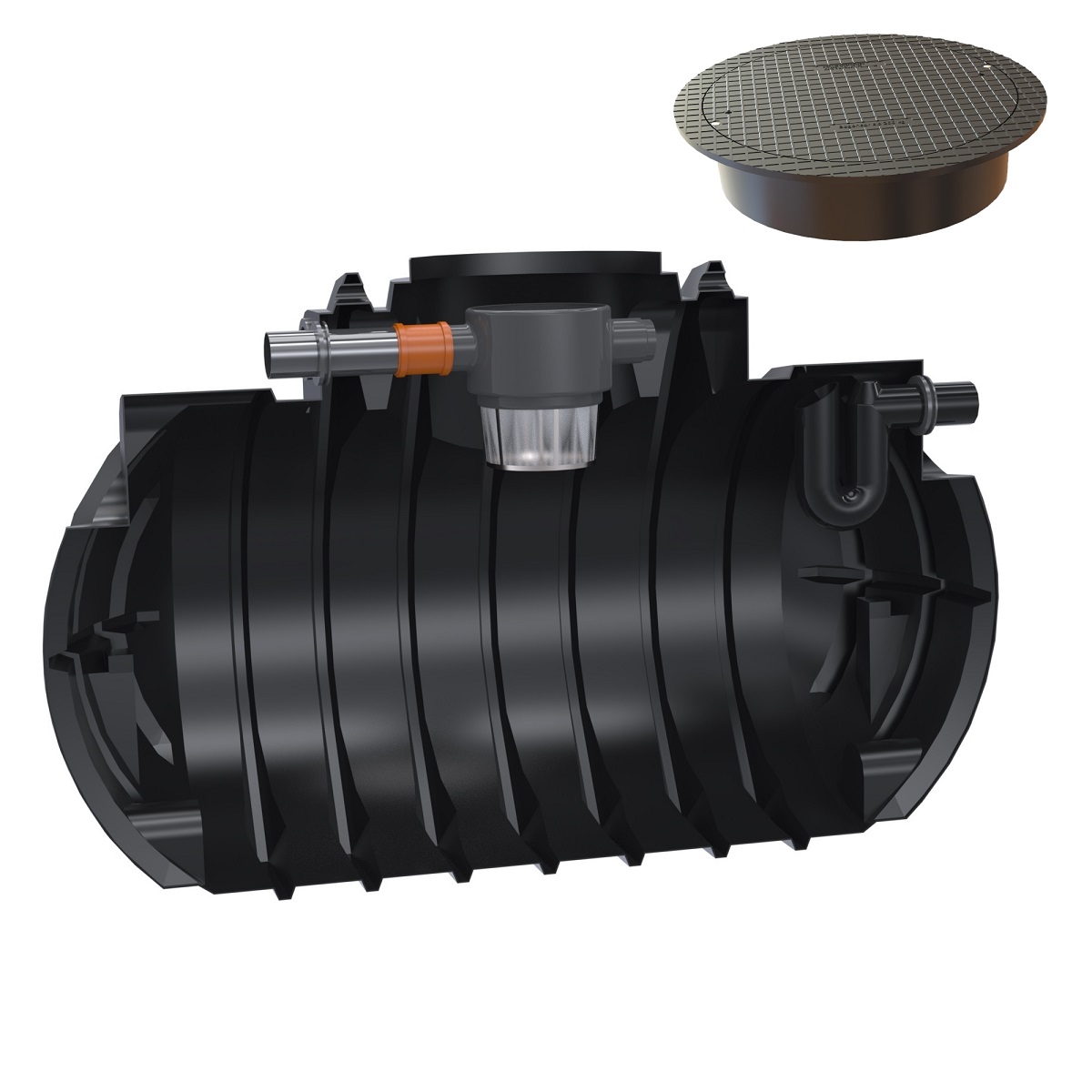 Gartenzisterne 2200L Atlantis mit Abdeckung