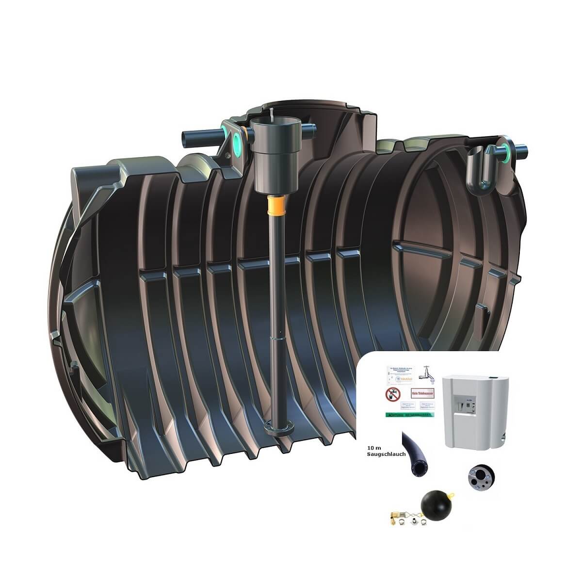Zisterne 12500L Hausanlage KF Big Atlantis mit Hauswasserwerk
