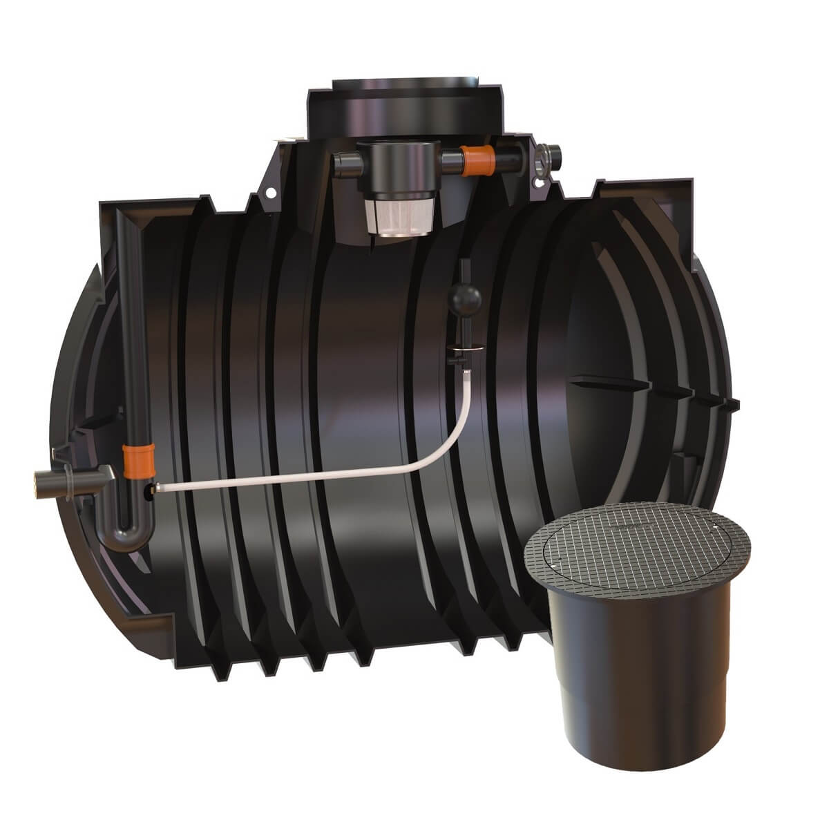 Retentionszisterne 7000L Atlantis RV 3800L mit PKW-LKW Abdeckung