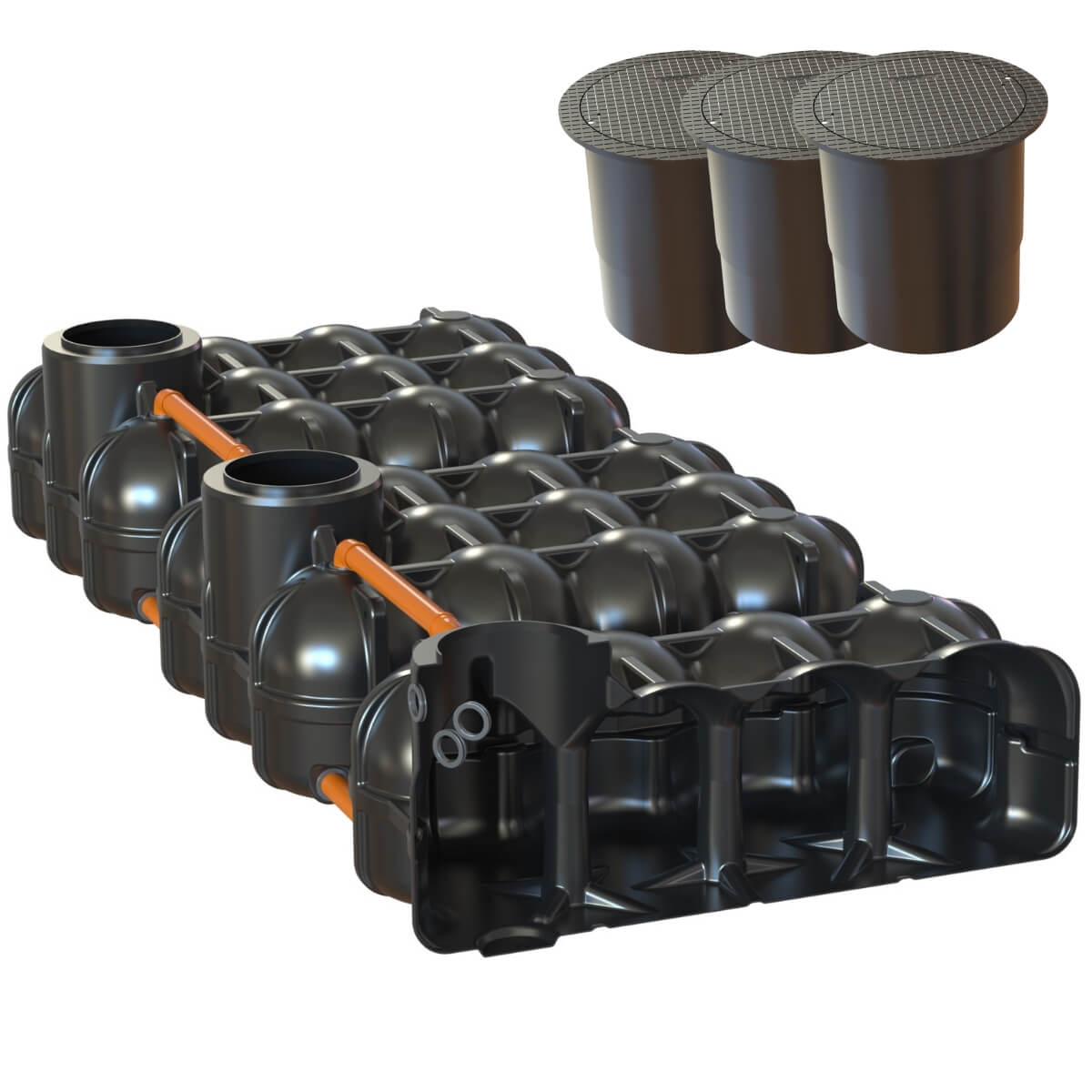 Flachtank 15000L Trio Hudson  mit Pumpensumpf mit PKW-Dom