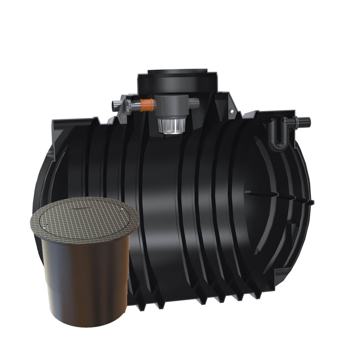 Gartenzisterne 7000L Premium Atlantis mit PKW-LKW-Abdeckung