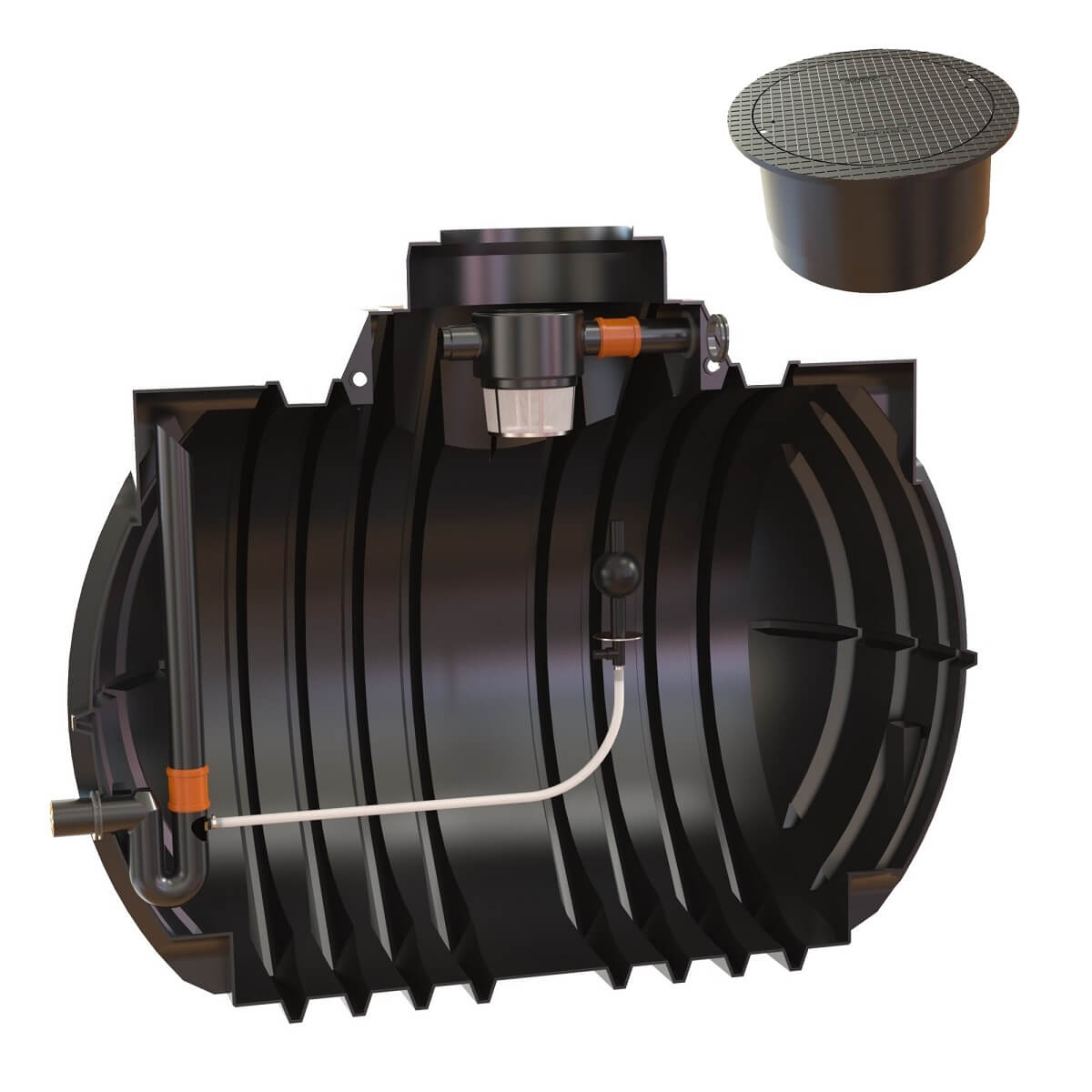 Retentionszisterne 7000L Atlantis RV 4550L mit PKW-Segment Abdeckung