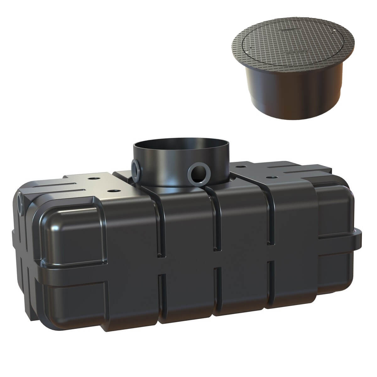 Flachtank 1700L mit h?henverstellbarer Abdeckung