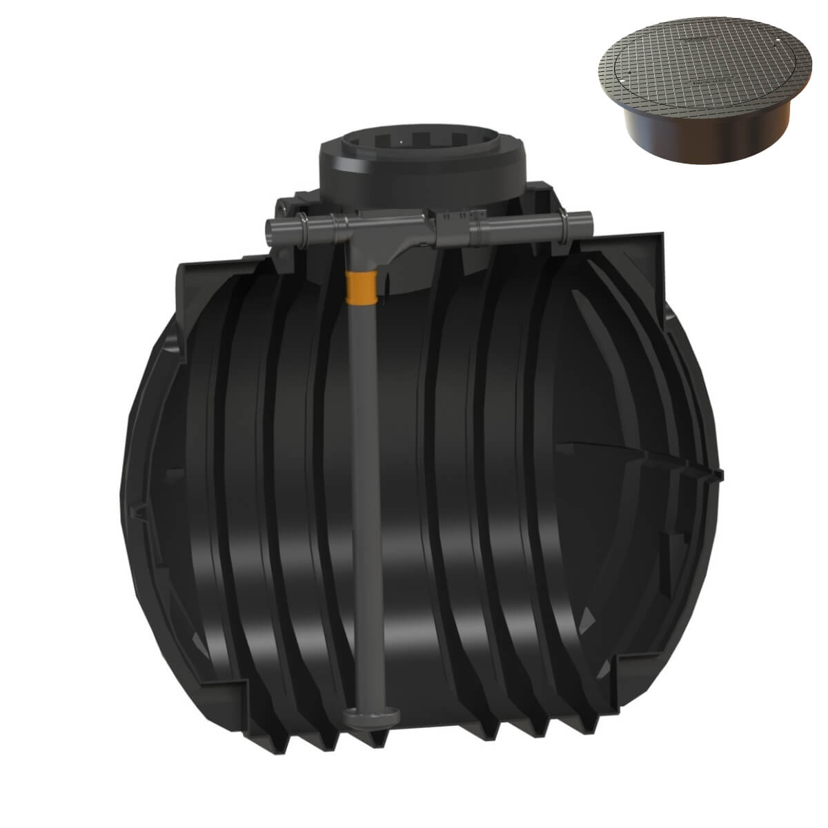 Hauszisterne 5300 L Premium Atlantis WSP mit Abdeckung