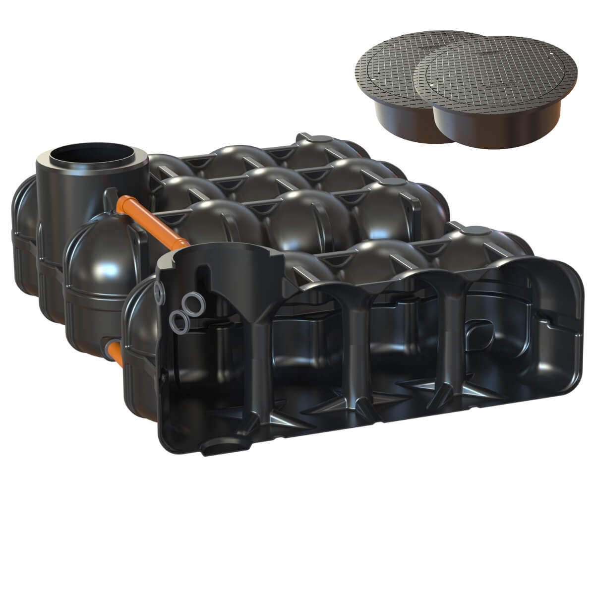 Flachtank 10000 Liter Hudson PS mit Abdeckung