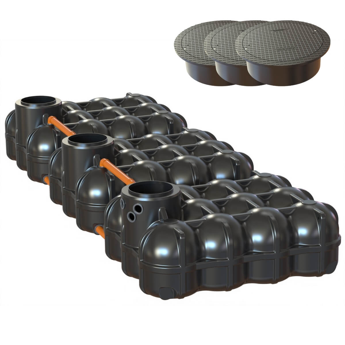 Flachtank 15000L Trio Hudson mit Abdeckung