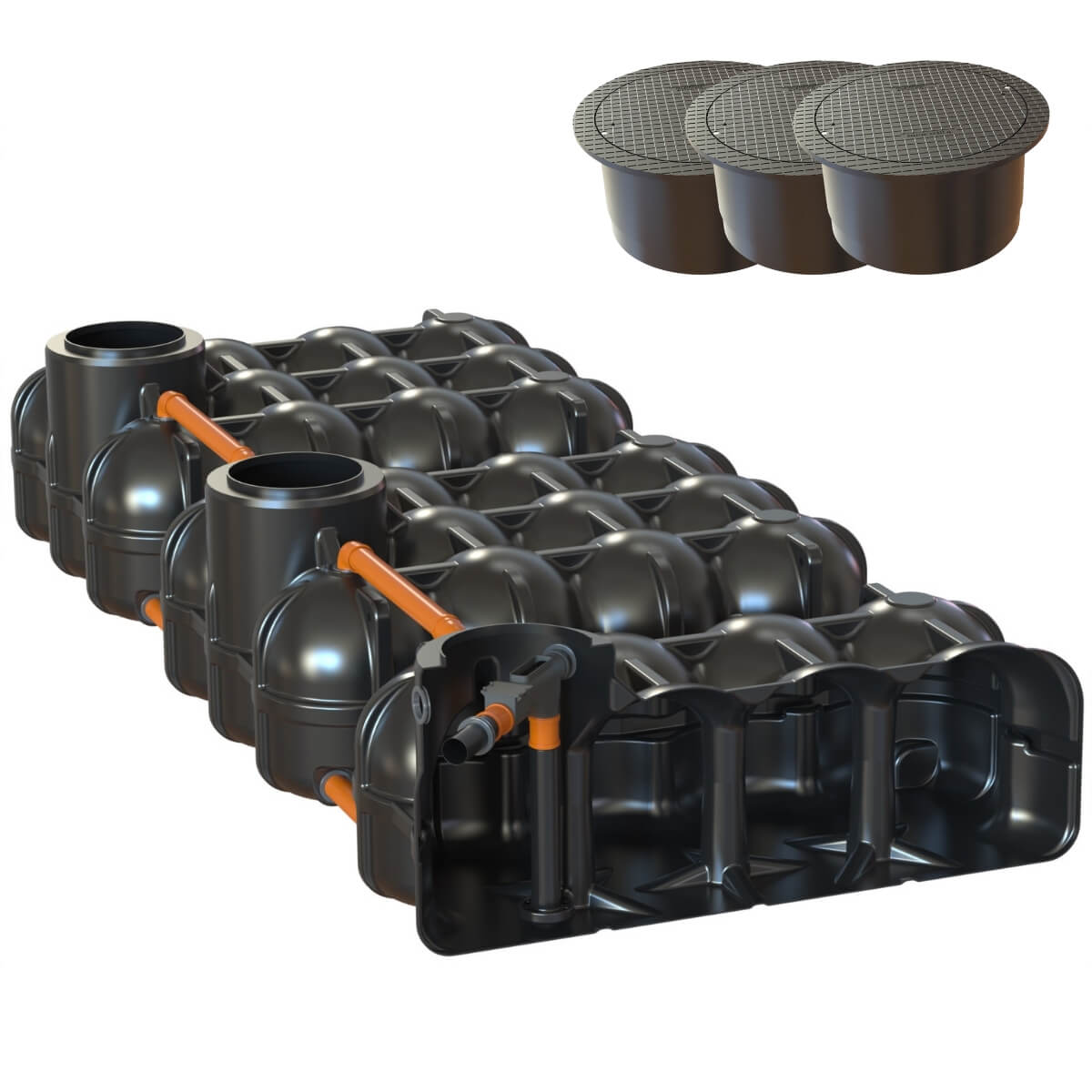 Flachtank Hudson 15000 Liter Hausanlage mit PKW-Abdeckung