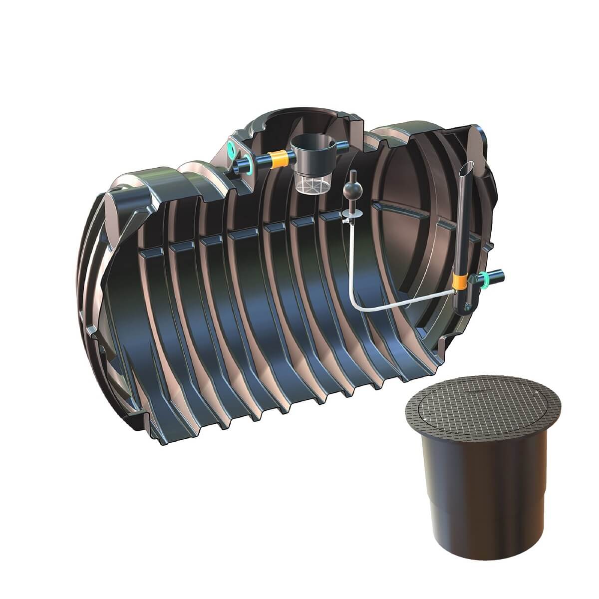 Retentionszisterne 12500L Retention 8000L Big Atlantis mit PKW-Abdeckung