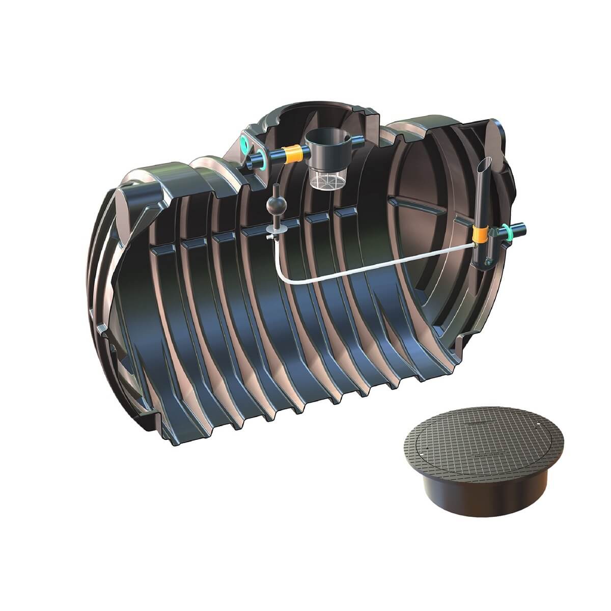 Retentionszisterne 12500L Retention 5000L Big Atlantis mit Abdeckung