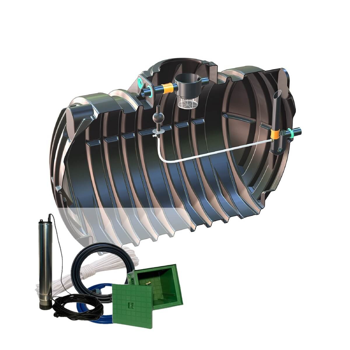 Retentionszisterne 12500L Retention 5000L Big Atlantis mit Zisternenpumpe