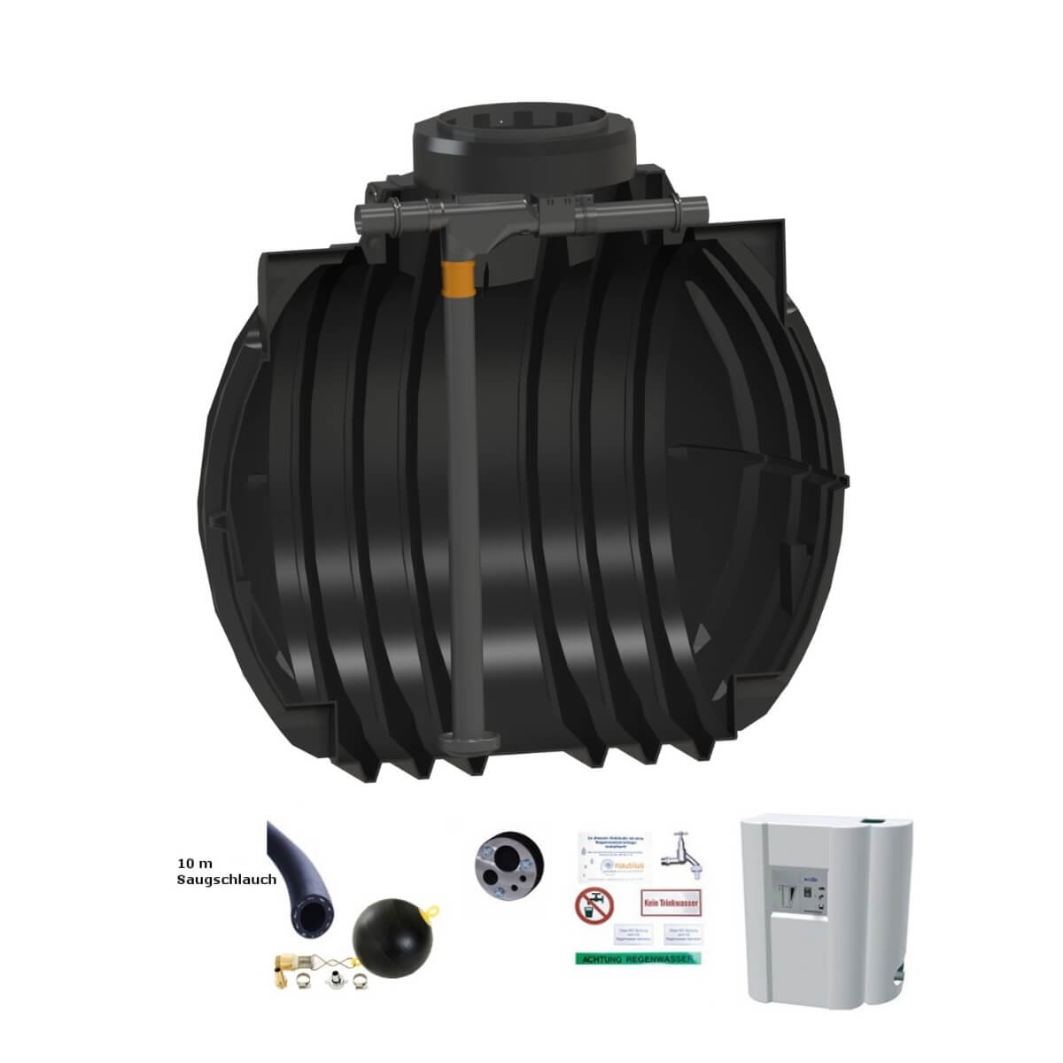 Hauszisterne 5300 L Premium Atlantis WSP mit Hauswasserwerk