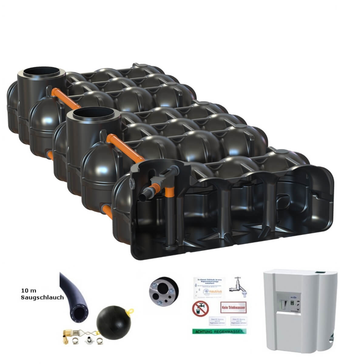 Flachtank Hudson 15000 Liter Hausanlage mit Hauswasserwerk