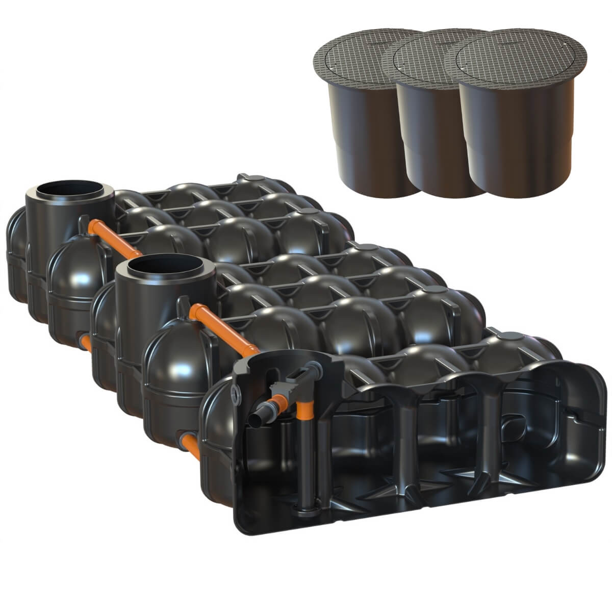 Flachtank Hudson 15000 Liter Hausanlage mit PKW-Dom