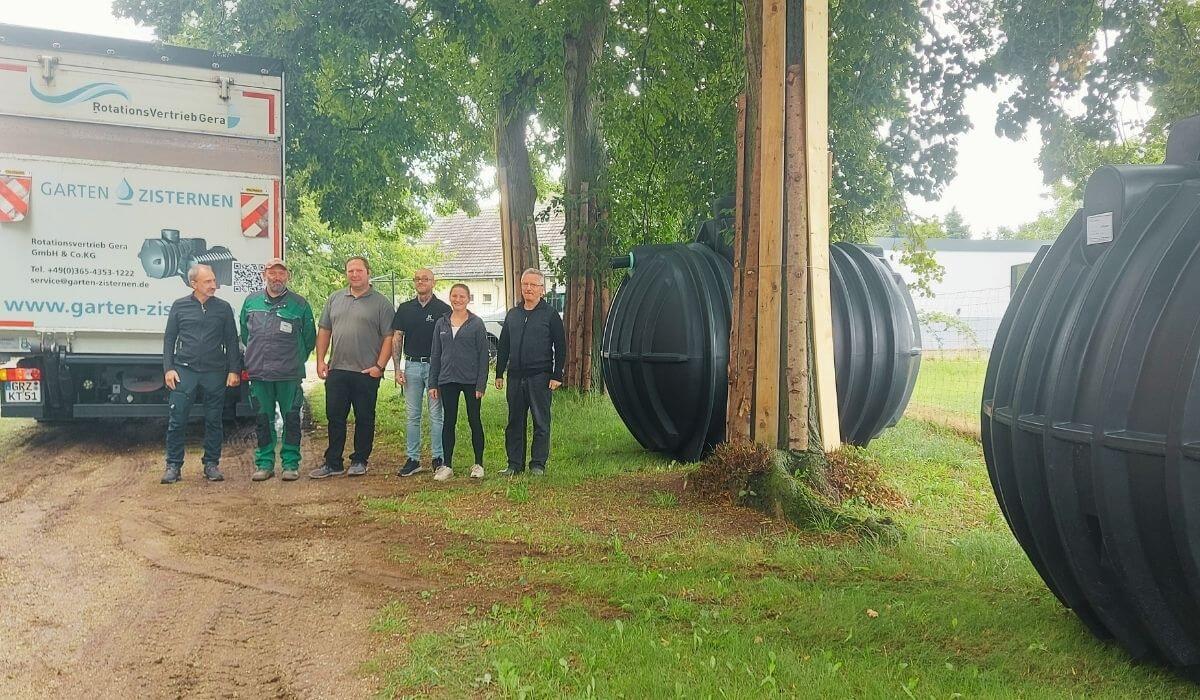 Regenwassertank und Abwassertank für Kirche Lumpzig