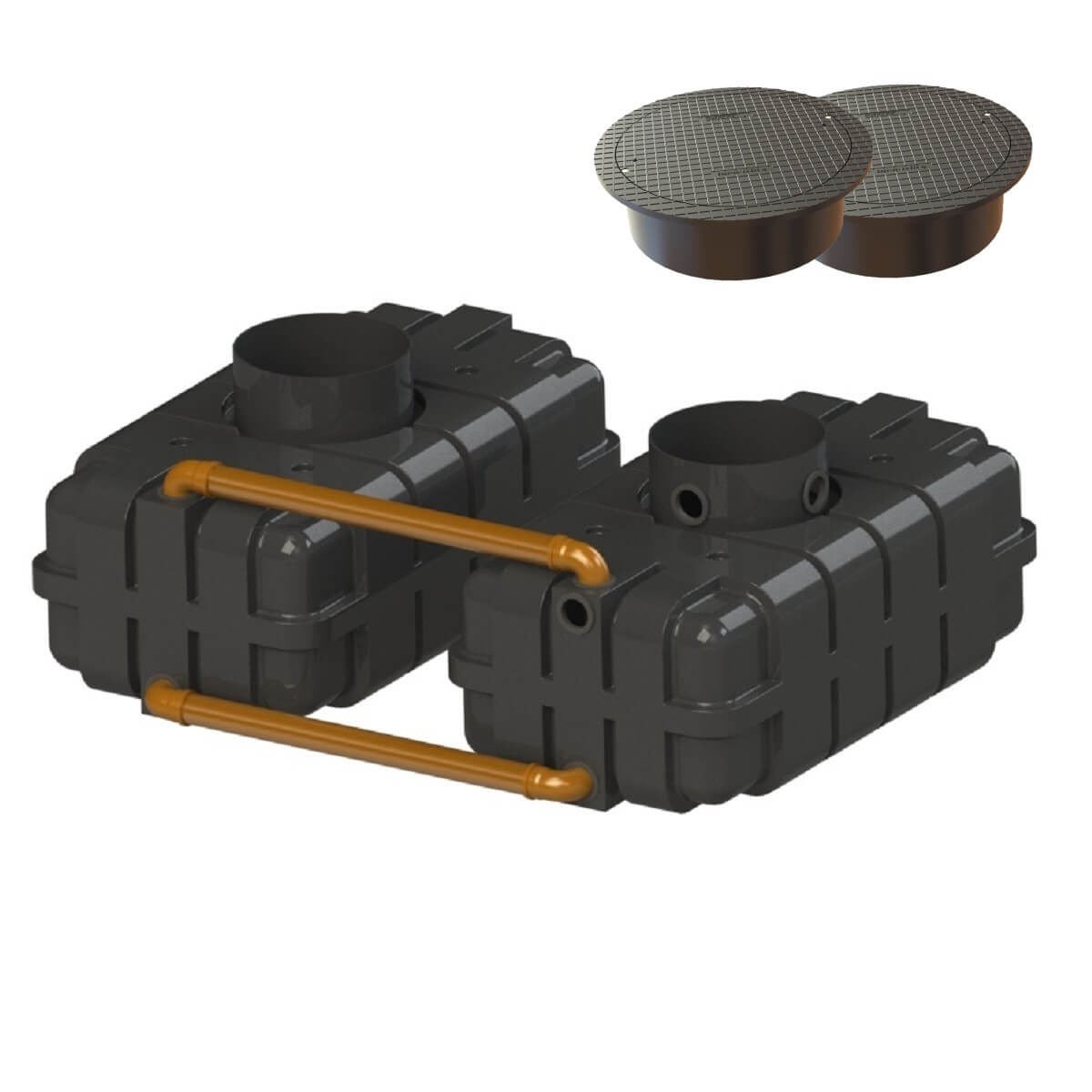 Flachtank 3400L mit begehbarer Abdeckung